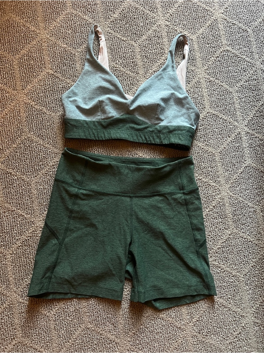 Outdoor Voices Deep Forest Green Active Set